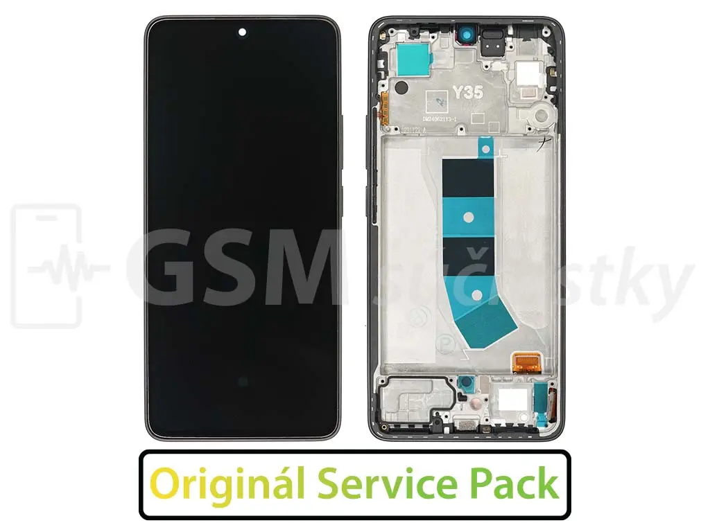 Xiaomi Redmi Note 13 4G LCD displej + dotykové sklo a rám Originál černý