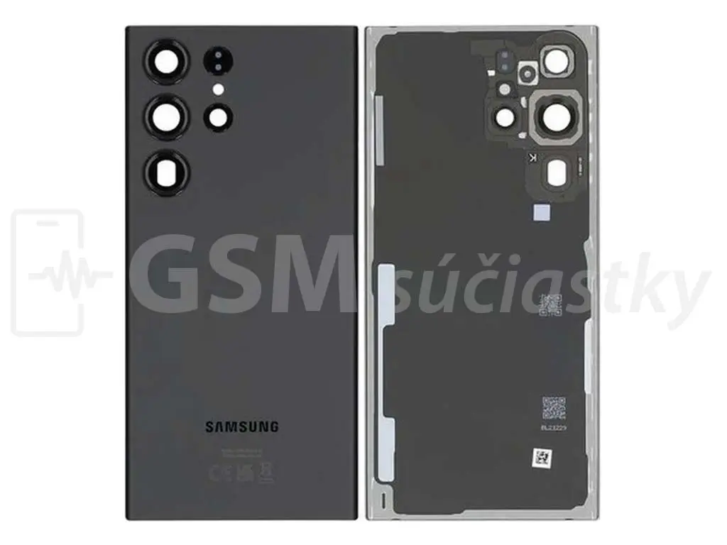 Kryt baterie Samsung S918 Galaxy S23 Ultra černý Originál Service Pack