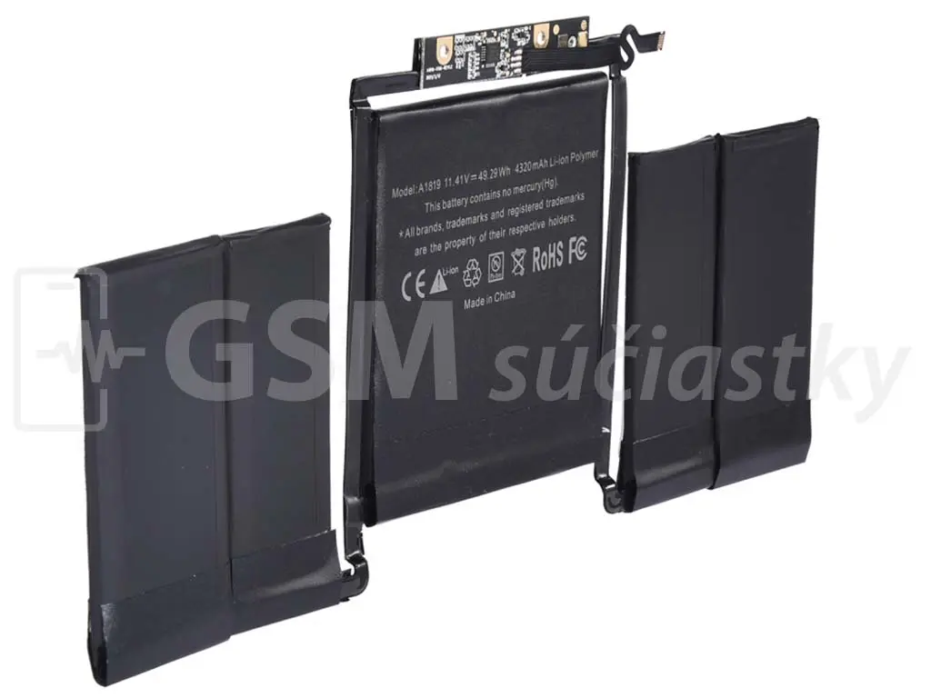 Baterie Apple A1819 pro MacBook Pro 13, A1706 (Early 2016 Late 2017)