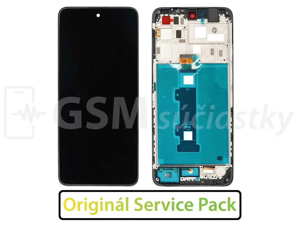 Motorola Moto G22 LCD displej + dotykové sklo a rám Originál