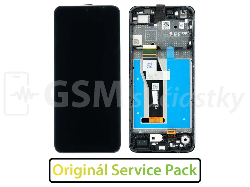 Motorola Moto E13 LCD displej + dotykové sklo + rám Originál
