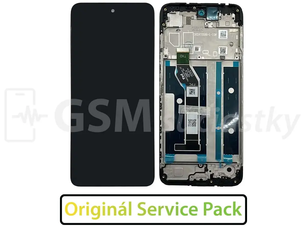 Motorola Moto E15, G05 LCD displej + Dotykové sklo + Rám Originál