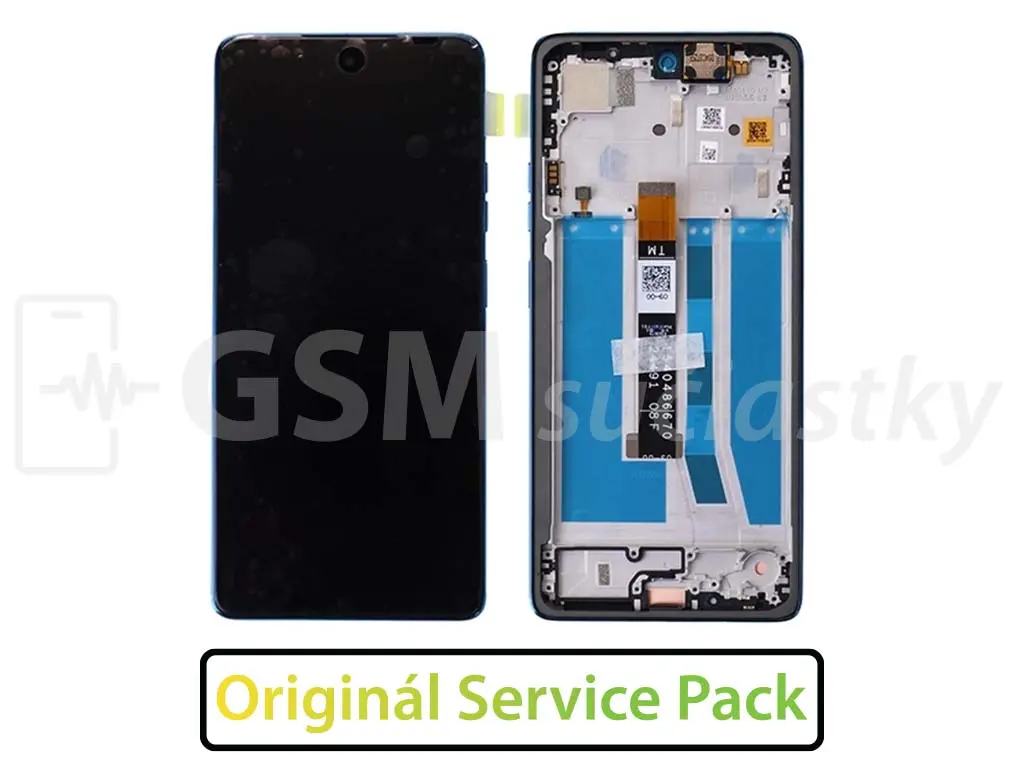 Motorola Moto G75 LCD displej + dotykové sklo + rám Originál
