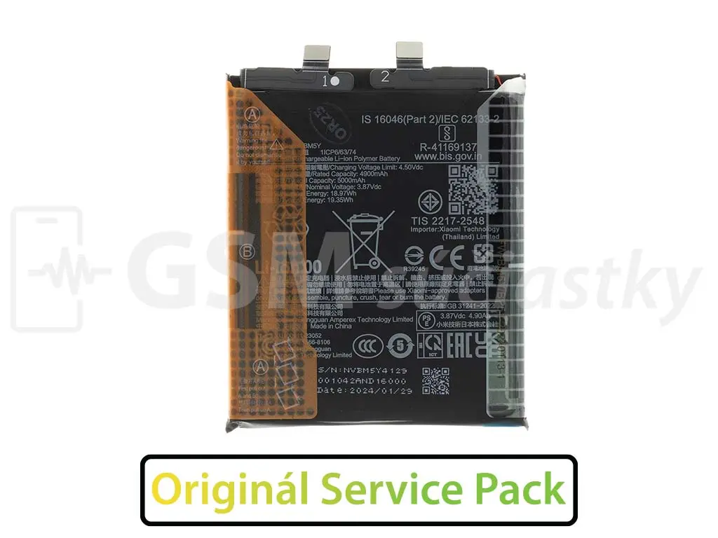 Originální baterie BM5Y pro Xiaomi 14 Ultra