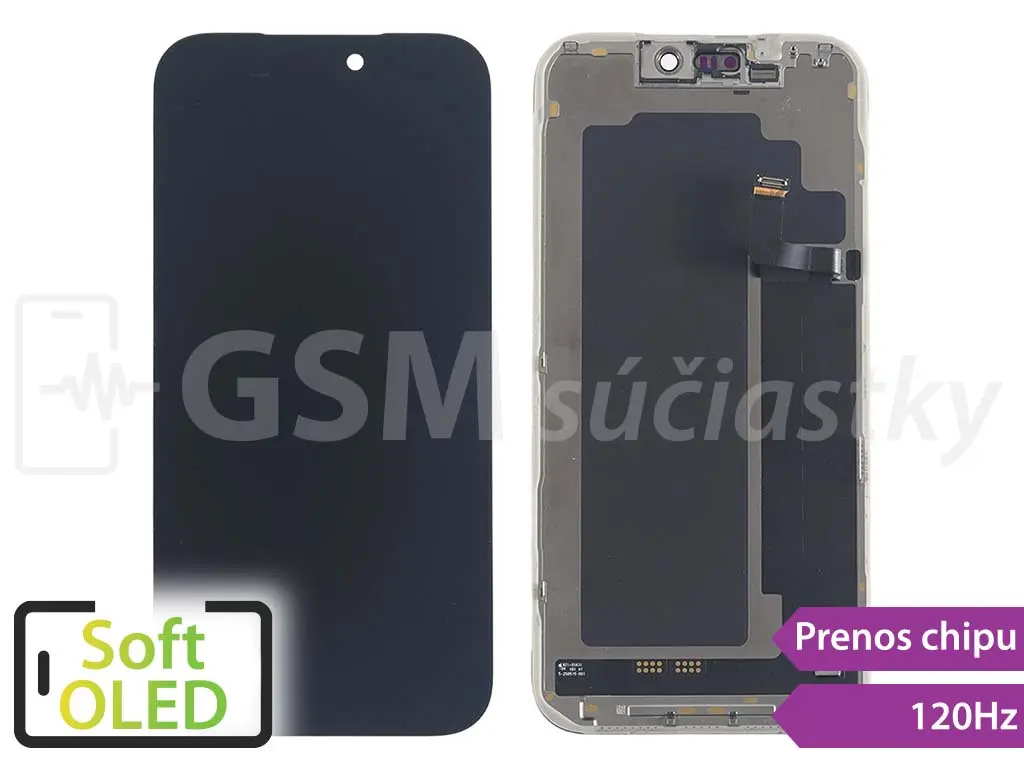 iPhone 17 Pro - 120Hz LCD displej + dotykové sklo - Soft OLED