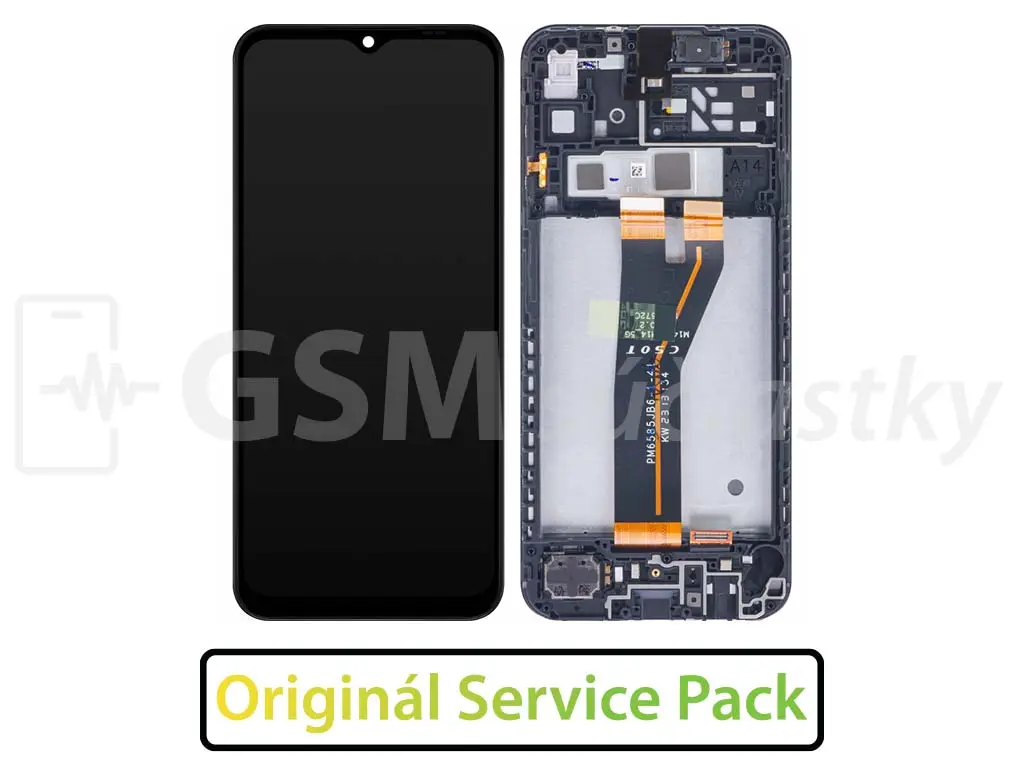 Samsung A145 Galaxy A14 LCD displej + Dotykové sklo a rám Originál