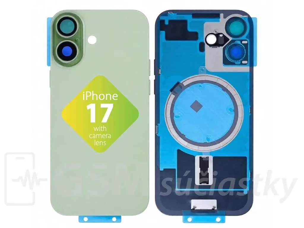 iPhone 17 zadní sklo housingu Green, zelené