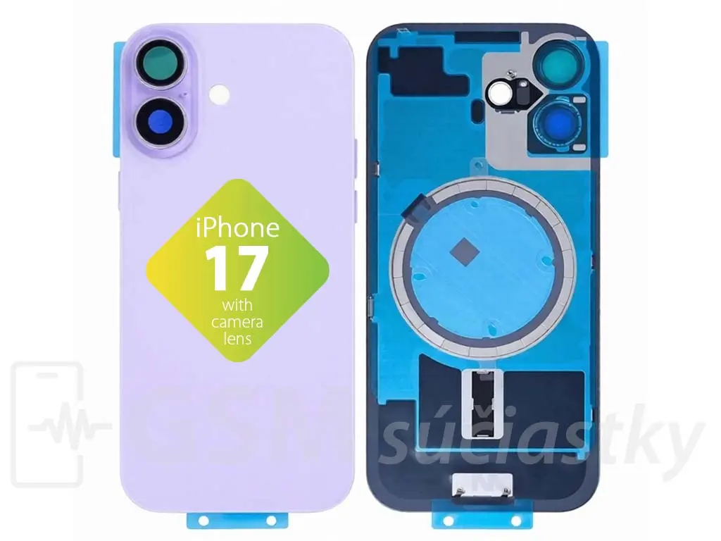 iPhone 17 Zadní sklo housingu Purple Fialové