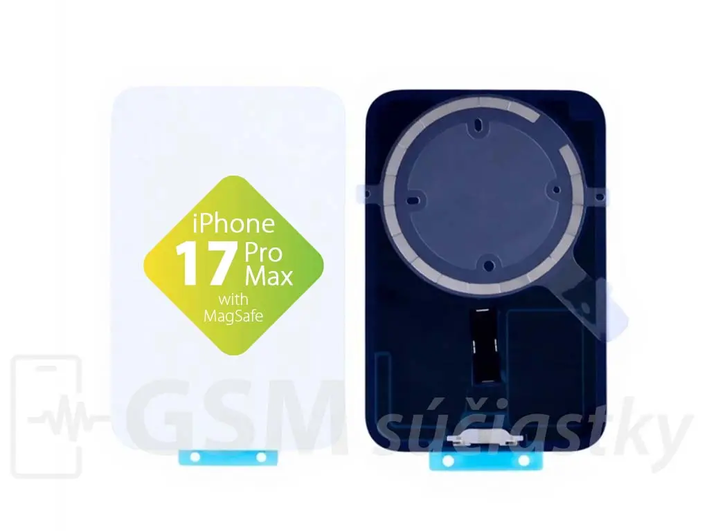 iPhone 17 Pro Max Zadní sklo housingu Silver