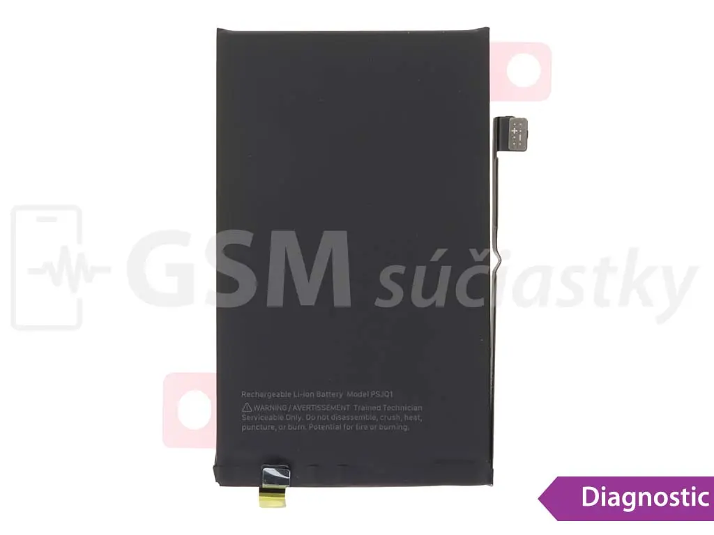 Baterie iPhone 16 plus zobrazující se jako originál + lepení