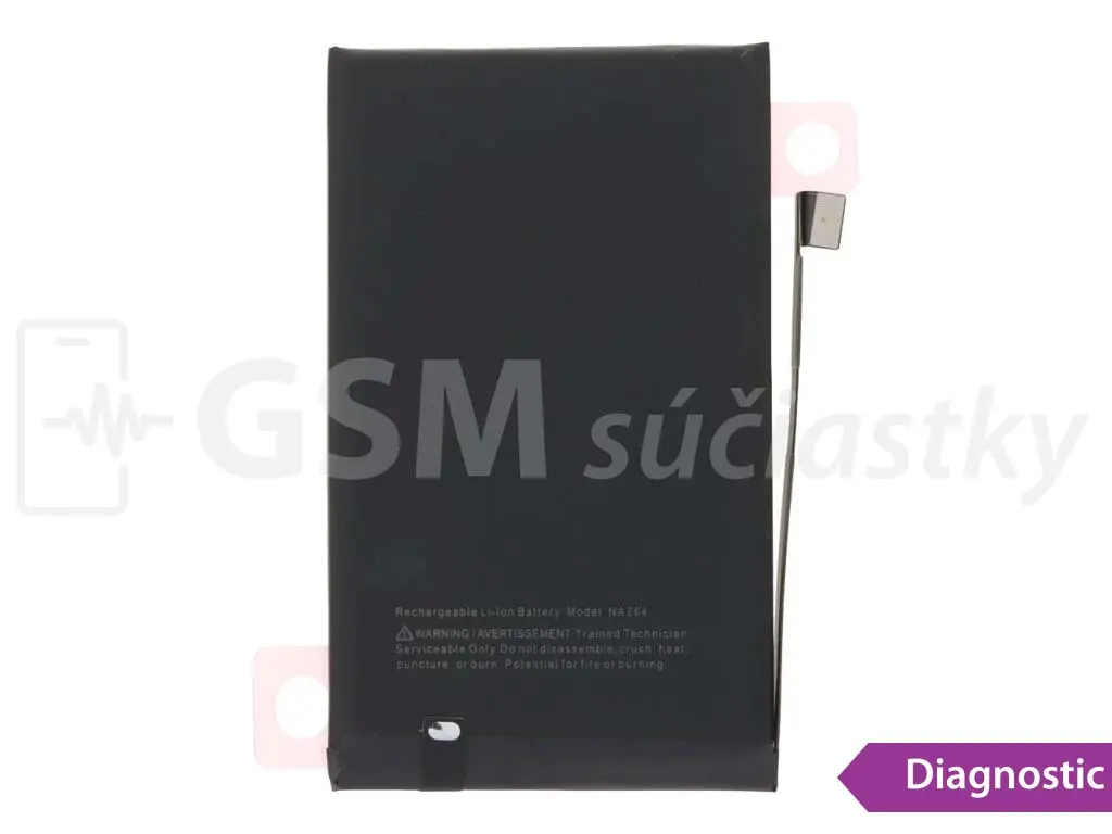 Baterie iPhone 16 zobrazující se jako Originál