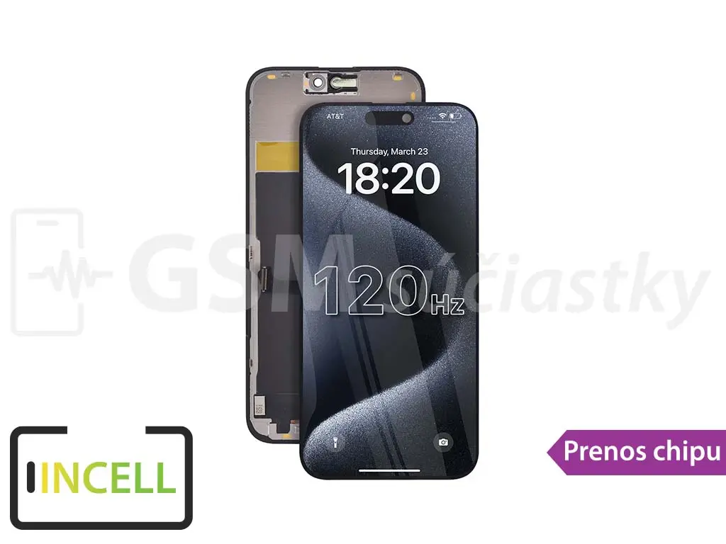 iPhone 15 Pro Max LCD displej + dotykové sklo REPART incell 120hz
