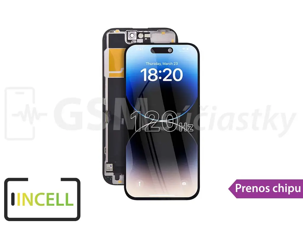 iPhone 14 Pro LCD displej + dotykové sklo REPART incell 120hz