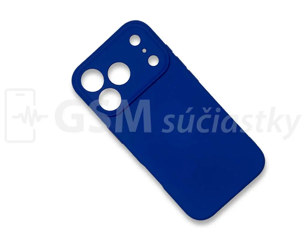 Silikonový kryt na mobil iPhone 17 Pro, modrý