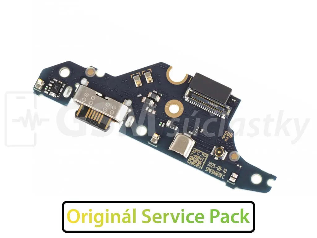 PCB deska nabíjení Motorola Moto G06, G06 Power nabíjecí konektor, mikrofon Originál