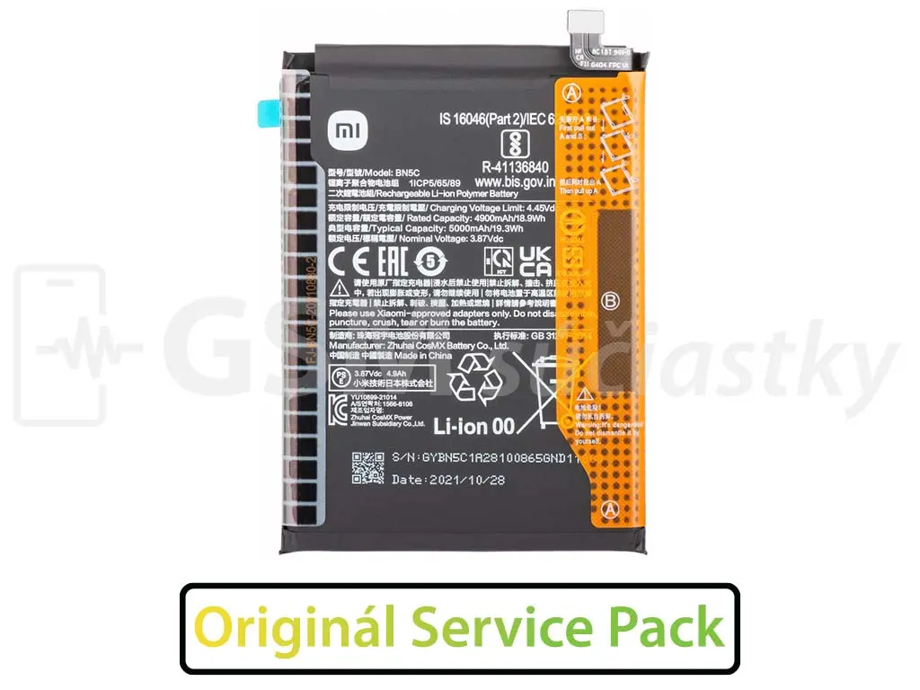 Originální baterie BN5C pro Xiaomi Poco M4 Pro 5G