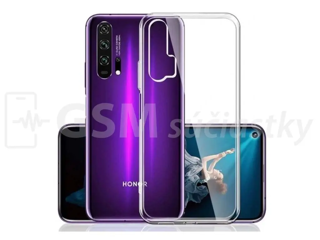 Průhledné silikonové pouzdro Honor 20 Pro