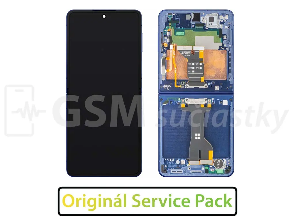 Samsung F766 Galaxy Z Flip 7 LCD displej + dotykové sklo a rám Originál