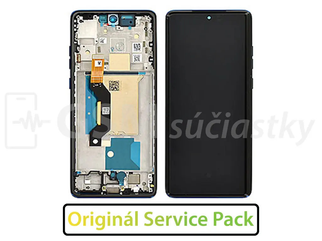 Motorola Edge 60 LCD displej + dotykové sklo a rám Originál modrý