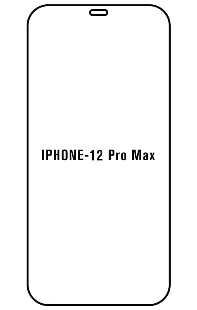 iPhone 12 Pro Max Přední Hydrogel ochranná fólie (Střih Přední 1, Typ fólie Proti modrému světlu)