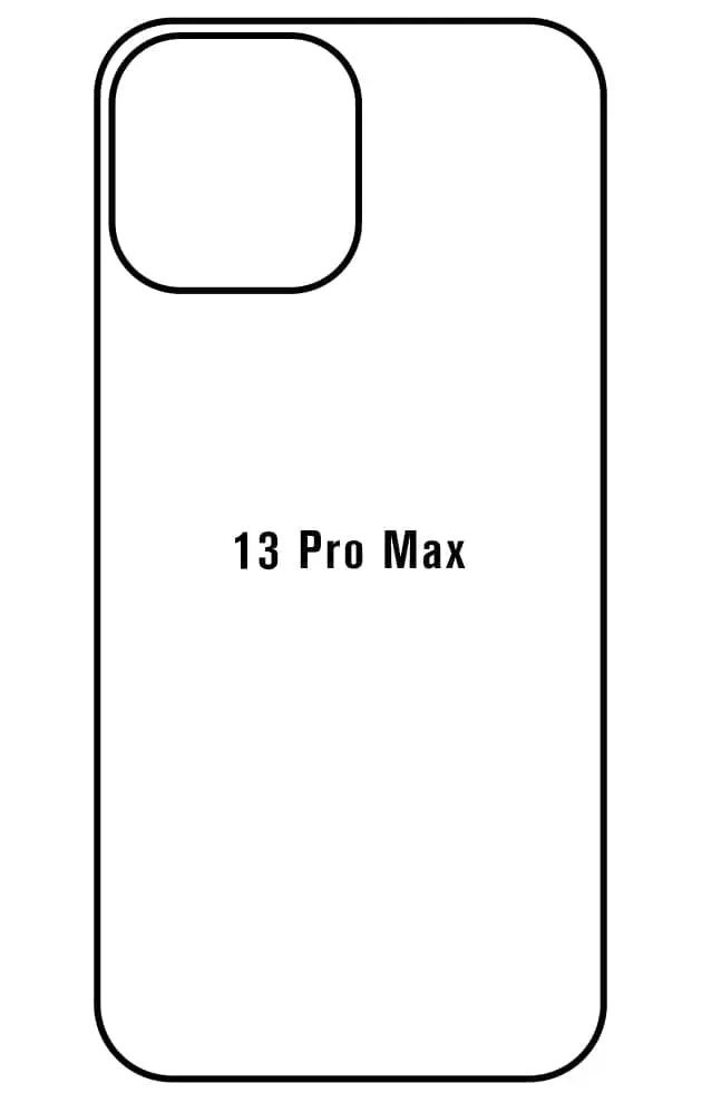 iPhone 13 Pro Max Zadní Hydrogel ochranná fólie (Střih Zadní část 1, Typ fólie Matná)