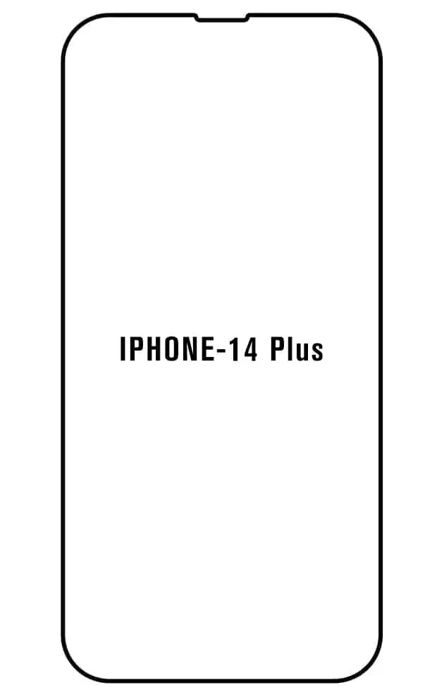 iPhone 14 Plus Přední Hydrogel ochranná fólie (Střih Přední 1, Typ fólie Proti modrému světlu)
