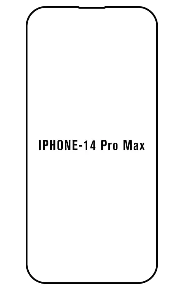iPhone 14 Pro Max Přední Hydrogel ochranná fólie (Střih Přední 1, Typ fólie Proti modrému světlu)