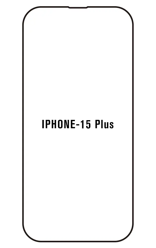 iPhone 15 Plus Přední Hydrogel ochranná fólie (Střih Přední 1, Typ fólie Proti modrému světlu)