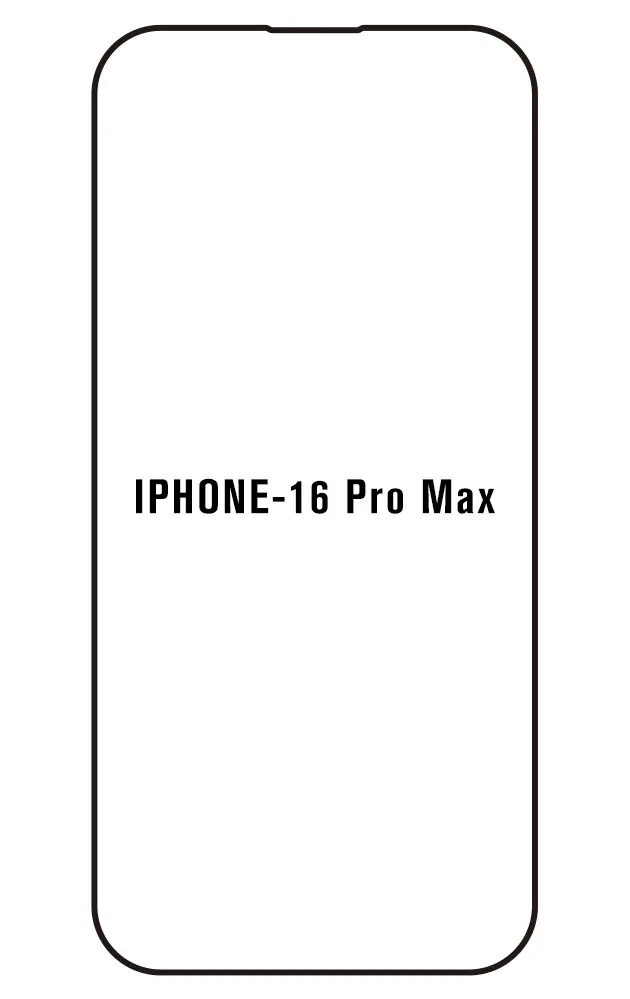 iPhone 16 Pro Max Přední Hydrogel ochranná fólie (Střih Přední 1, Typ fólie Proti modrému světlu)