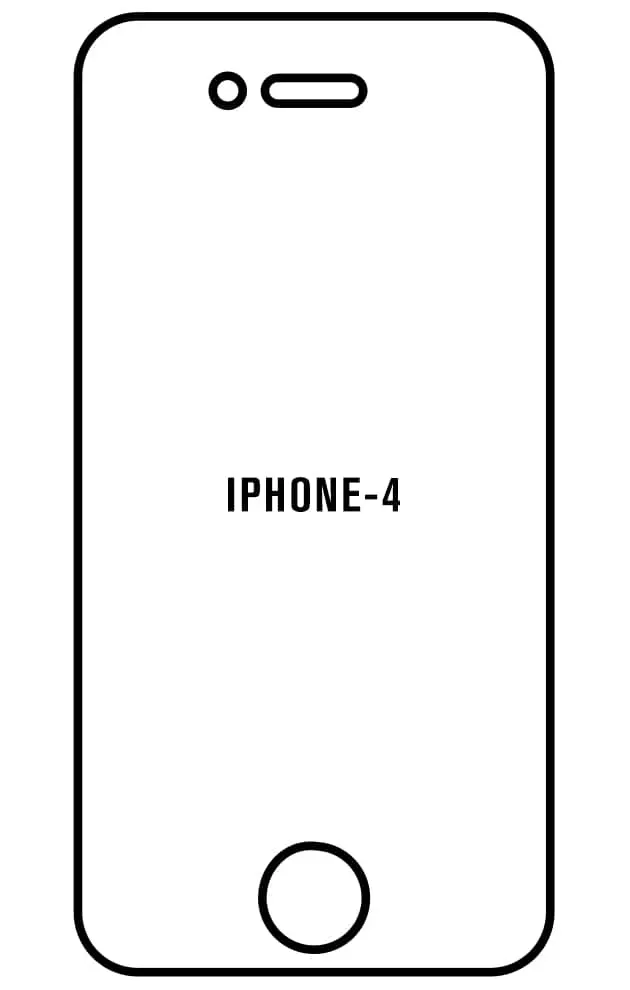 iPhone 4 Přední Hydrogel ochranná fólie (Střih Přední 1, Typ fólie Proti modrému světlu)