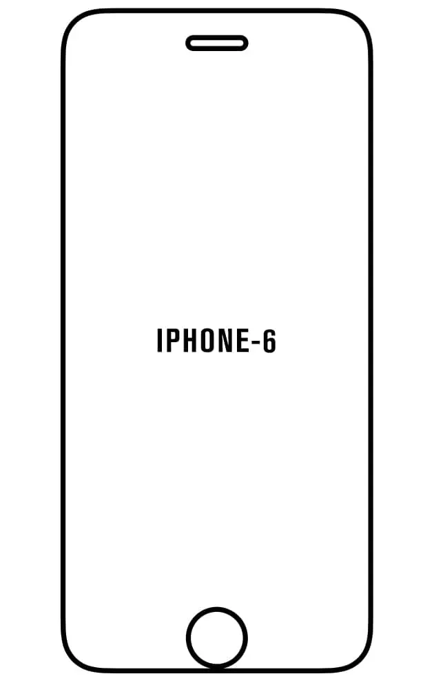 iPhone 6 Přední Hydrogel ochranná fólie (Střih Přední 1, Typ fólie Proti modrému světlu)