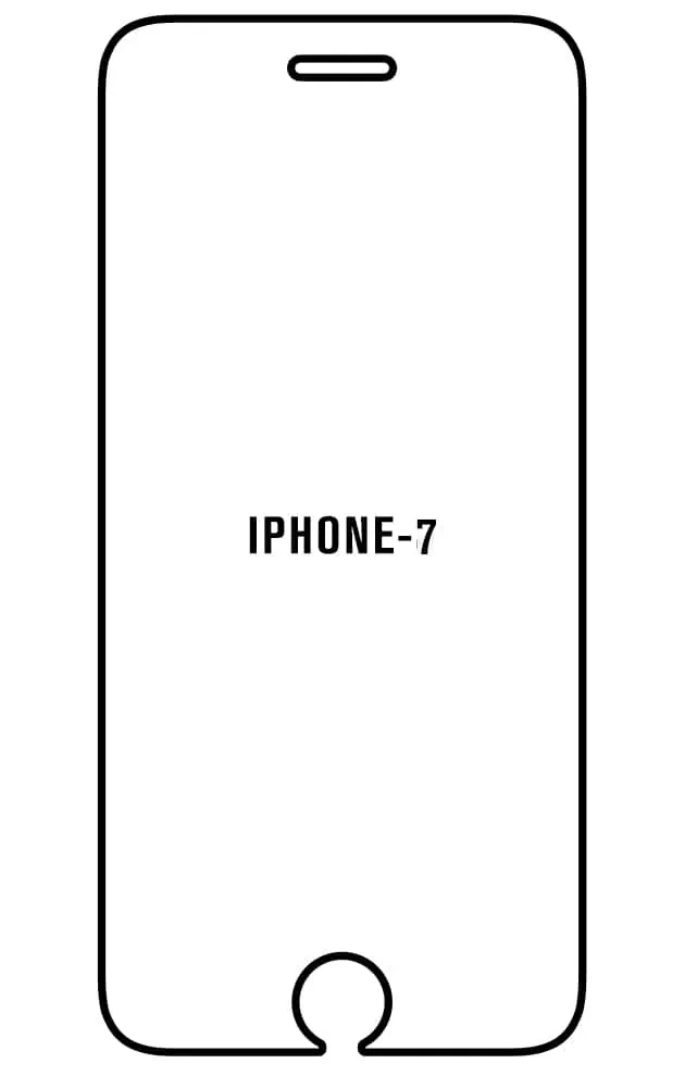 iPhone 7 Přední Hydrogel ochranná fólie (Střih Přední 1, Typ fólie Proti modrému světlu)