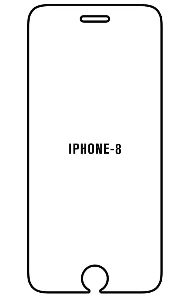 iPhone 8 Přední Hydrogel ochranná fólie (Střih Přední 1, Typ fólie Proti modrému světlu)