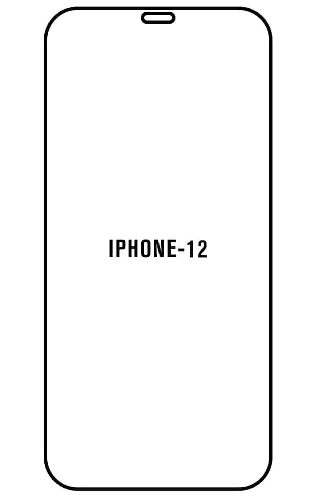 iPhone 12 Přední Hydrogel ochranná fólie (Střih Přední 1, Typ fólie Proti modrému světlu)