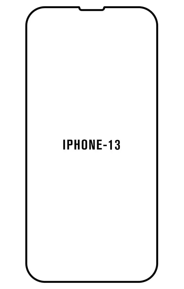 iPhone 13 Přední Hydrogel ochranná fólie (Střih Přední 1, Typ fólie Proti modrému světlu)