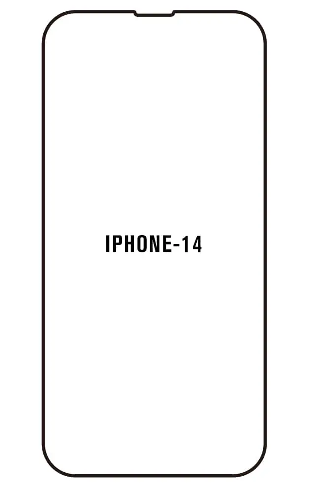 iPhone 14 Přední Hydrogel ochranná fólie (Střih Přední 1, Typ fólie Proti modrému světlu)