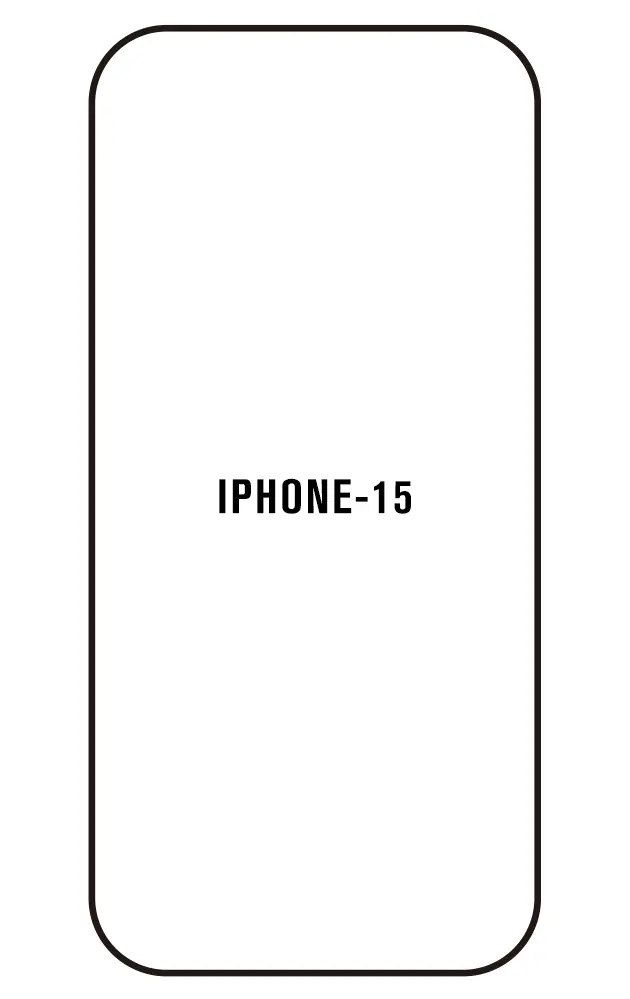 iPhone 15 Přední Hydrogel ochranná fólie (Střih Přední 1, Typ fólie Proti modrému světlu)
