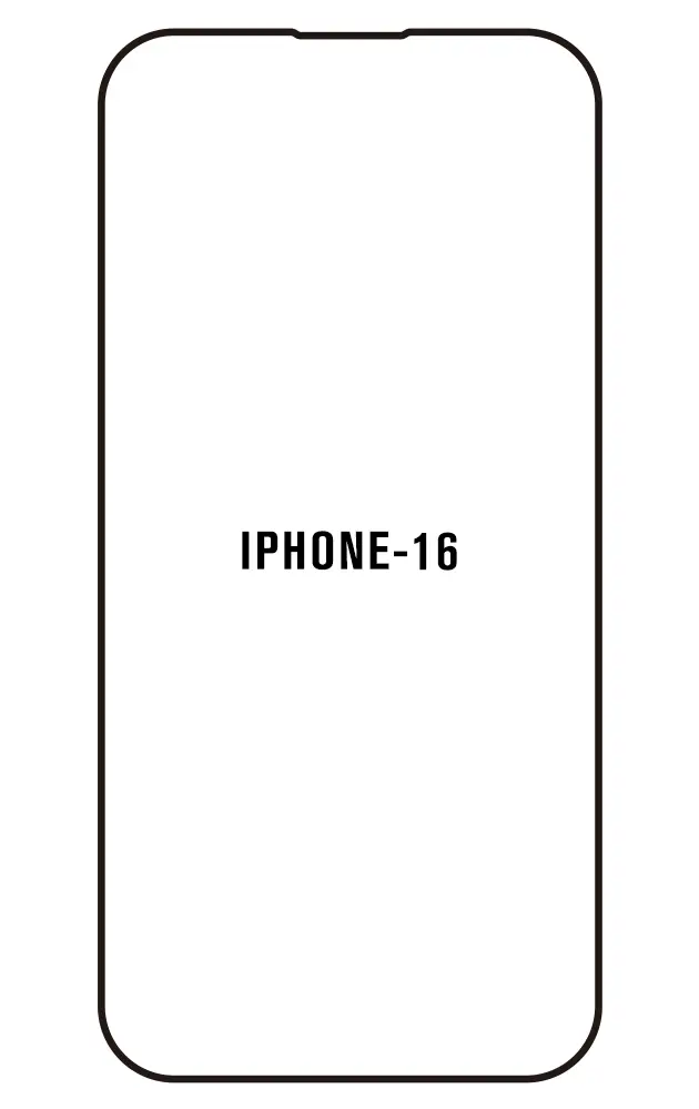 iPhone 16 Přední Hydrogel ochranná fólie (Střih Přední 1, Typ fólie Proti modrému světlu)
