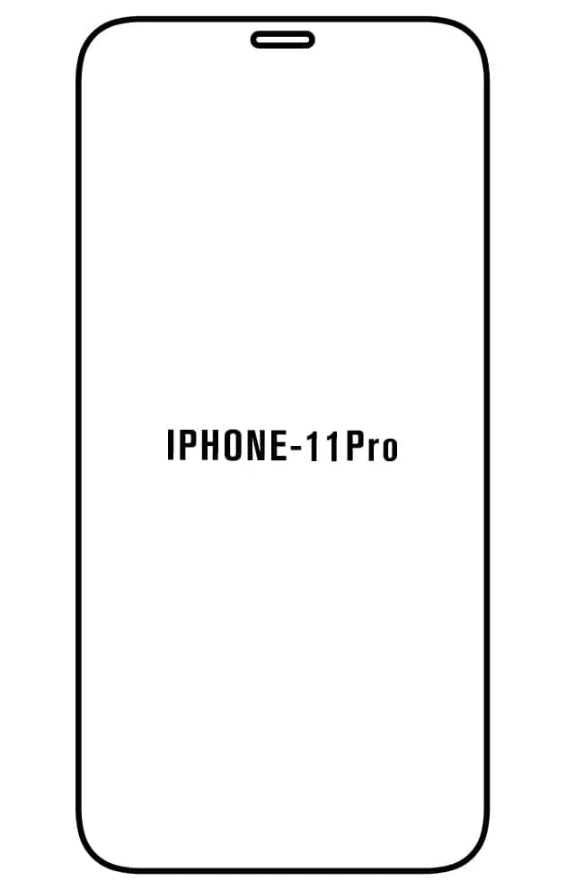 iPhone 11 Pro Přední Hydrogel ochranná fólie (Střih Přední 1, Typ fólie Proti modrému světlu)