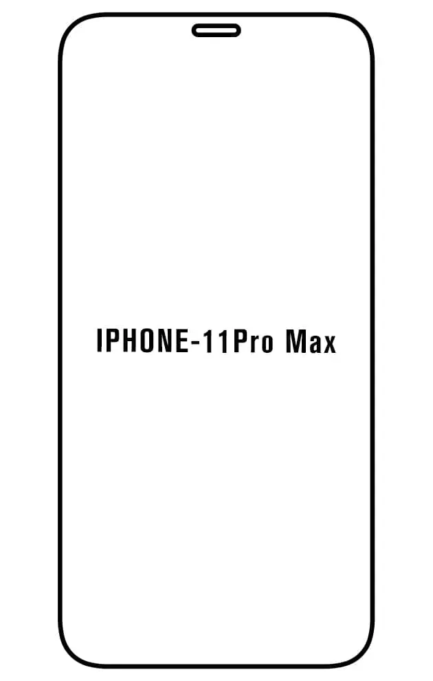 iPhone 11 Pro Max Přední Hydrogel ochranná fólie (Střih Přední 1, Typ fólie Proti modrému světlu)