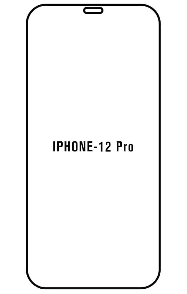 iPhone 12 Pro Přední Hydrogel ochranná fólie (Střih Přední 1, Typ fólie Proti modrému světlu)