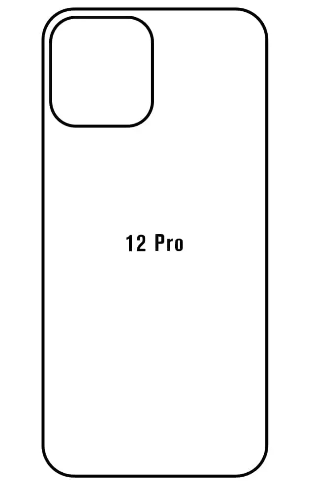 iPhone 12 Pro Zadní Hydrogel ochranná fólie (Střih Zadní část 1, Typ fólie Matná)