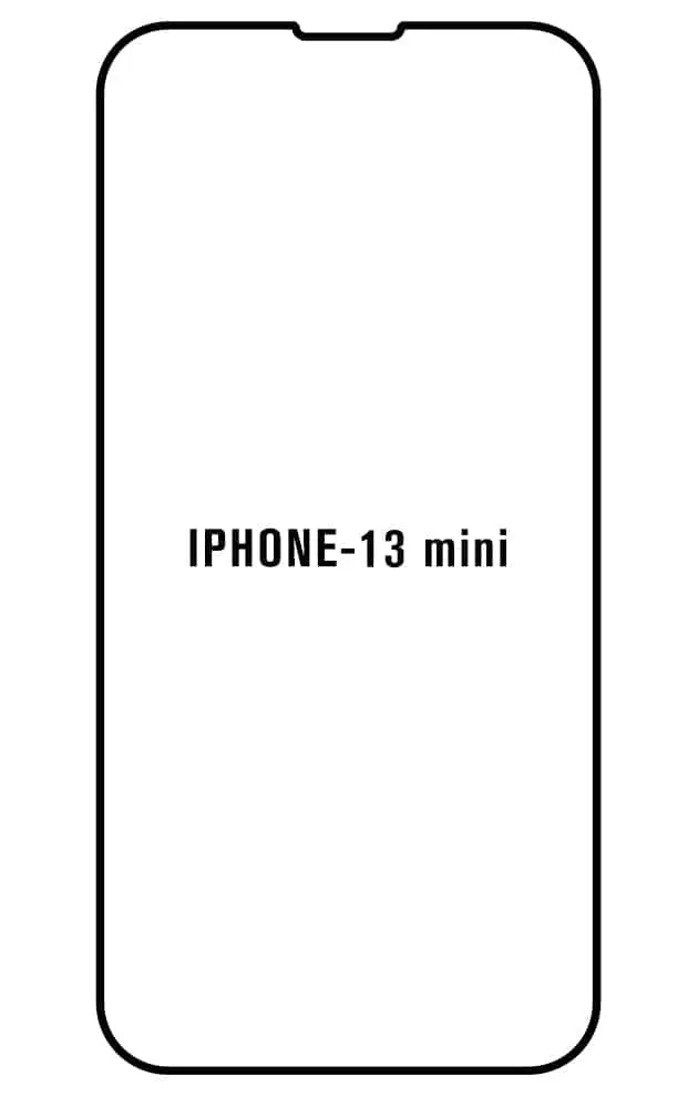 iPhone 13 Mini Přední Hydrogel ochranná fólie (Střih Přední 1, Typ fólie Proti modrému světlu)