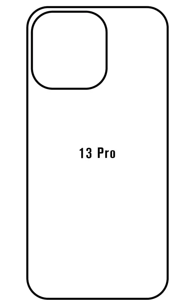 iPhone 13 Pro Zadní Hydrogel ochranná fólie (Střih Zadní část 1, Typ fólie Matná)