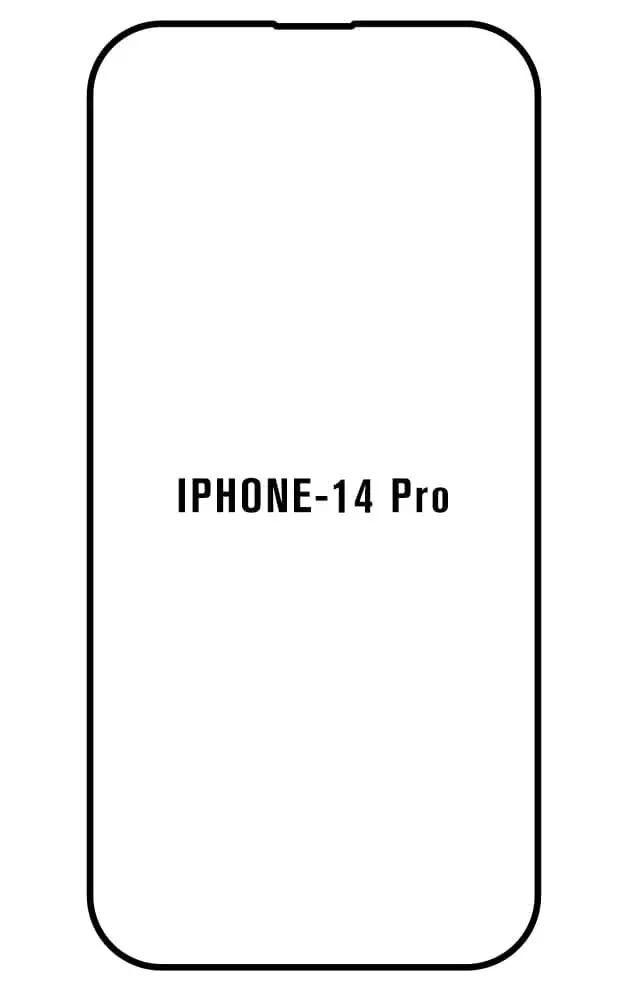 iPhone 14 Pro Přední Hydrogel ochranná fólie (Střih Přední 1, Typ fólie Proti modrému světlu)