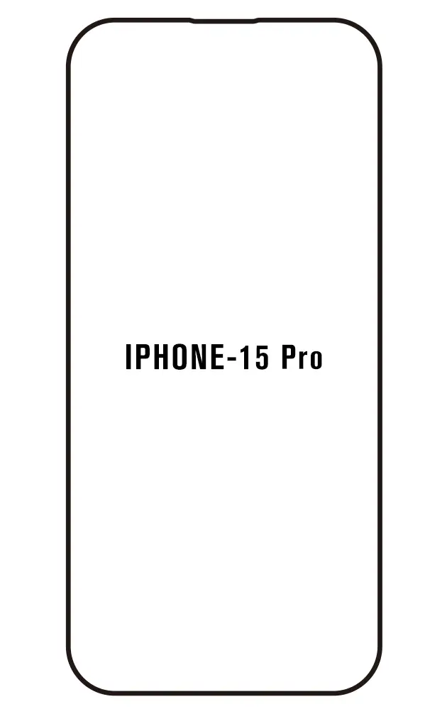 iPhone 15 Pro Přední Hydrogel ochranná fólie (Střih Přední 1, Typ fólie Proti modrému světlu)