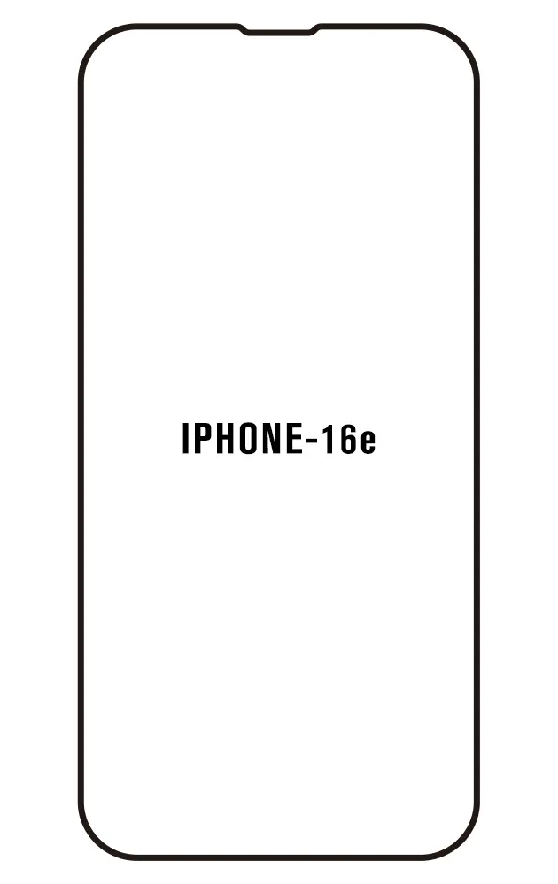 iPhone 16e Přední Hydrogel ochranná fólie (Střih Přední 1, Typ fólie Proti modrému světlu)