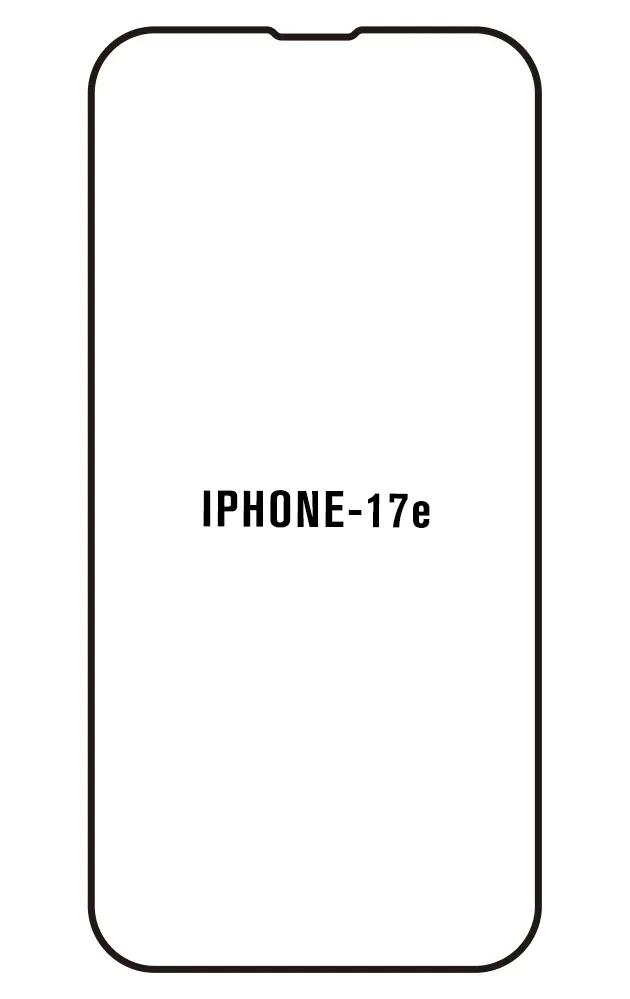 iPhone 17e Přední Hydrogel ochranná fólie (Střih Přední 1, Typ fólie Proti modrému světlu)