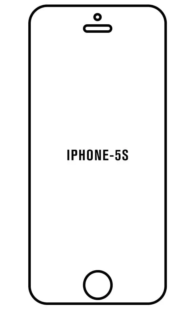 iPhone 5S Přední Hydrogel ochranná fólie (Střih Přední 1, Typ fólie Proti modrému světlu)