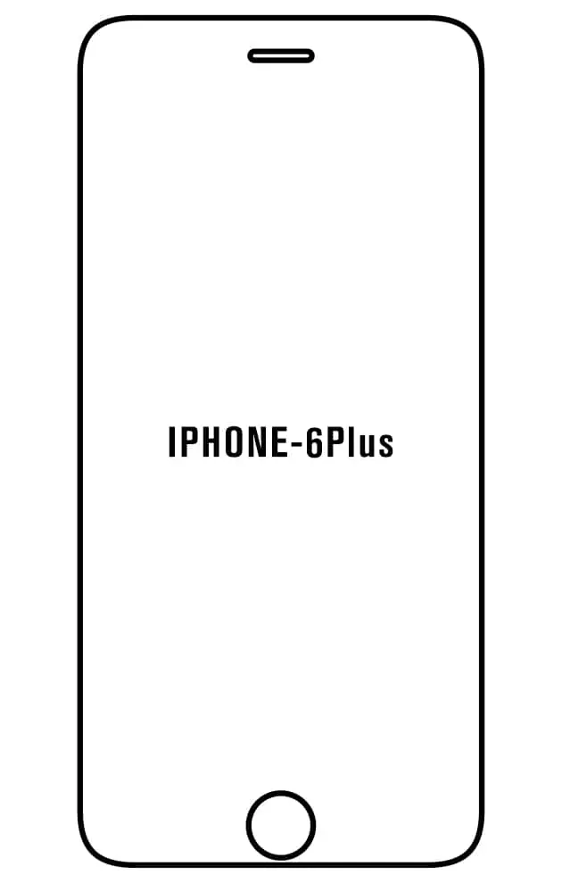 iPhone 6 Plus Přední Hydrogel ochranná fólie (Střih Přední 1, Typ fólie Proti modrému světlu)